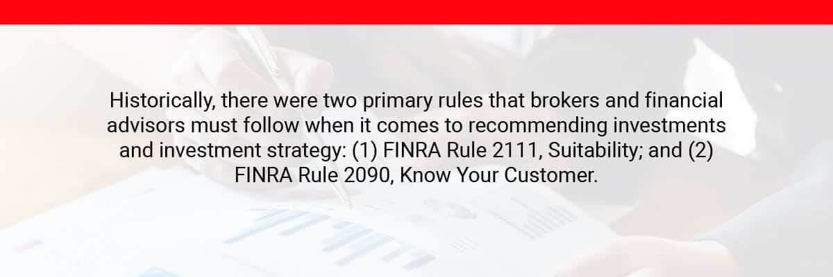 there were two primary rules that brokers